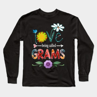 grams i love being called grams Long Sleeve T-Shirt